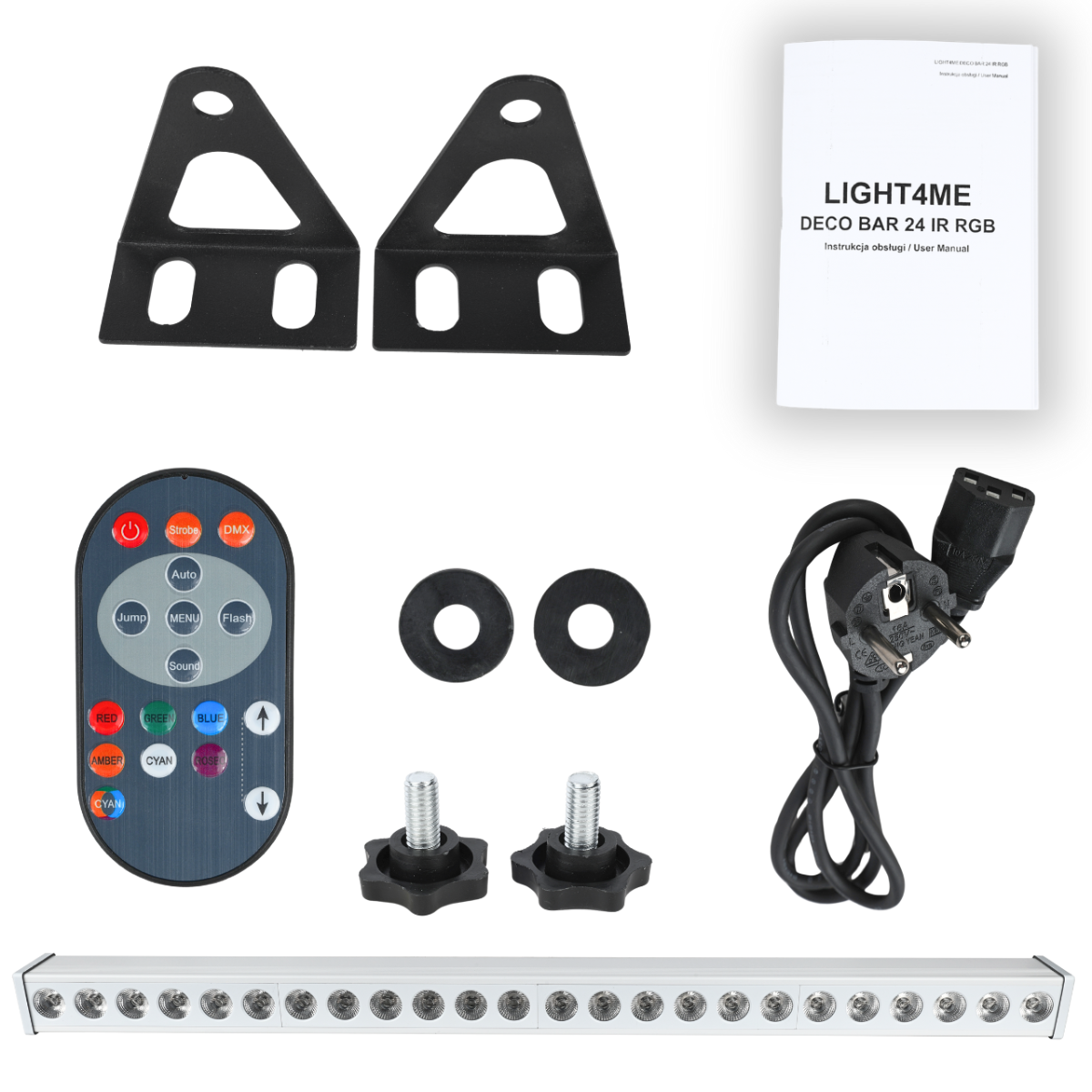 LIGHT4ME DECO BAR 24 RGB IR WH Dimmer mit LED-Beleuchtung