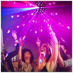 Light4Me LED-Kugel 5x18W RGBWA-UV