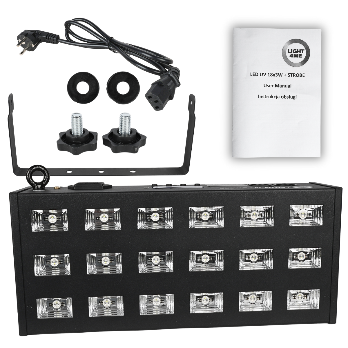 LIGHT4ME LED UV 18x3W Scheinwerfer + strobe DMX