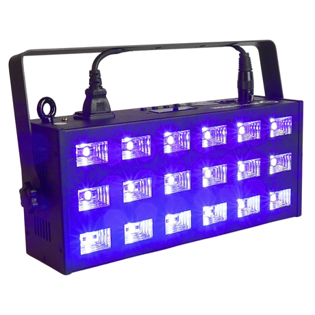 LIGHT4ME LED UV 18x3W Scheinwerfer + strobe DMX