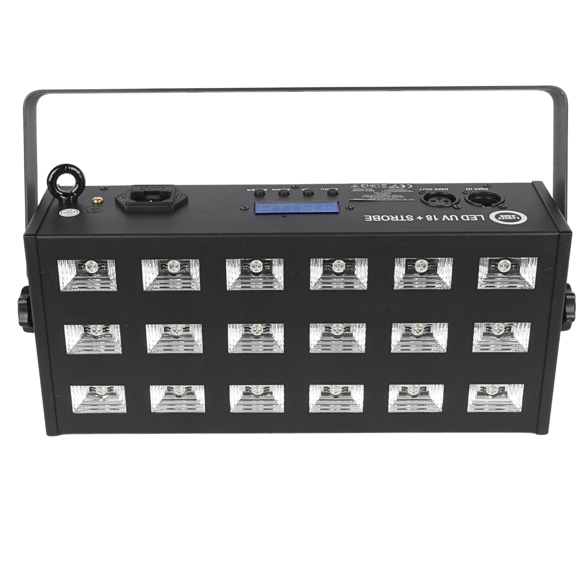 LIGHT4ME LED UV 18x3W Scheinwerfer + strobe DMX
