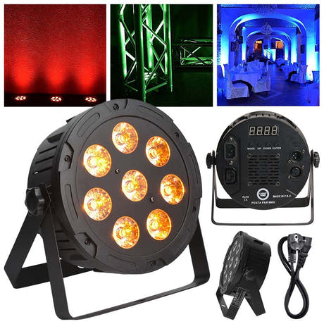LIGHT4ME PENTA PAR 8x12W MKII RGBWA LED schlank