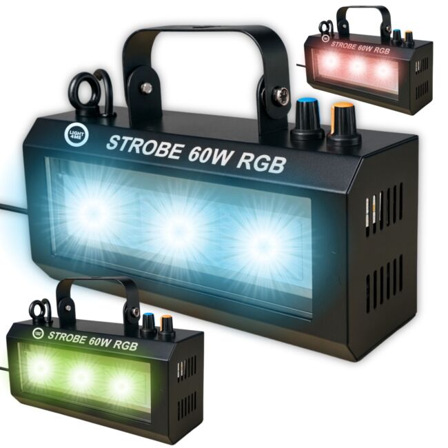 LIGHT4ME STROBE 60W RGB strobe lyseffekt