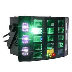 Light4Me Turbo Derby 4-in-1 – RGBW, UV, Strobe & laser