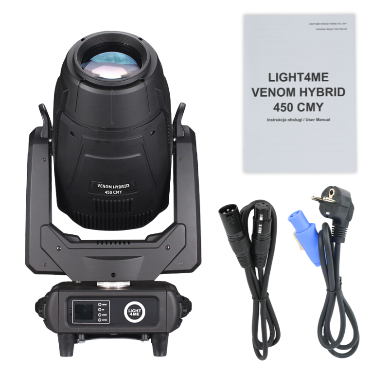 LIGHT4ME VENOM HYBRID 450 CMY LED moving head