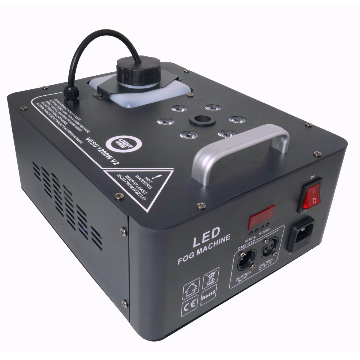 LIGHT4ME VESU 1200W V2 Vertikale Nebelmaschine mit RGB LED