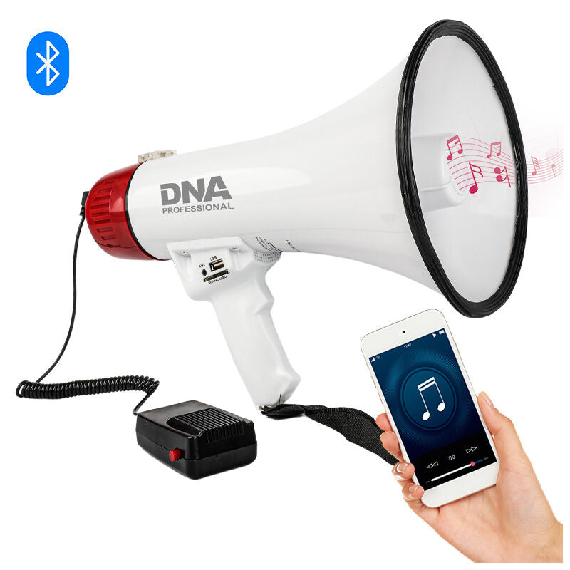DNA MEGA1 Megafon 30W mit Bluetooth, USB, AUX & MicroSD