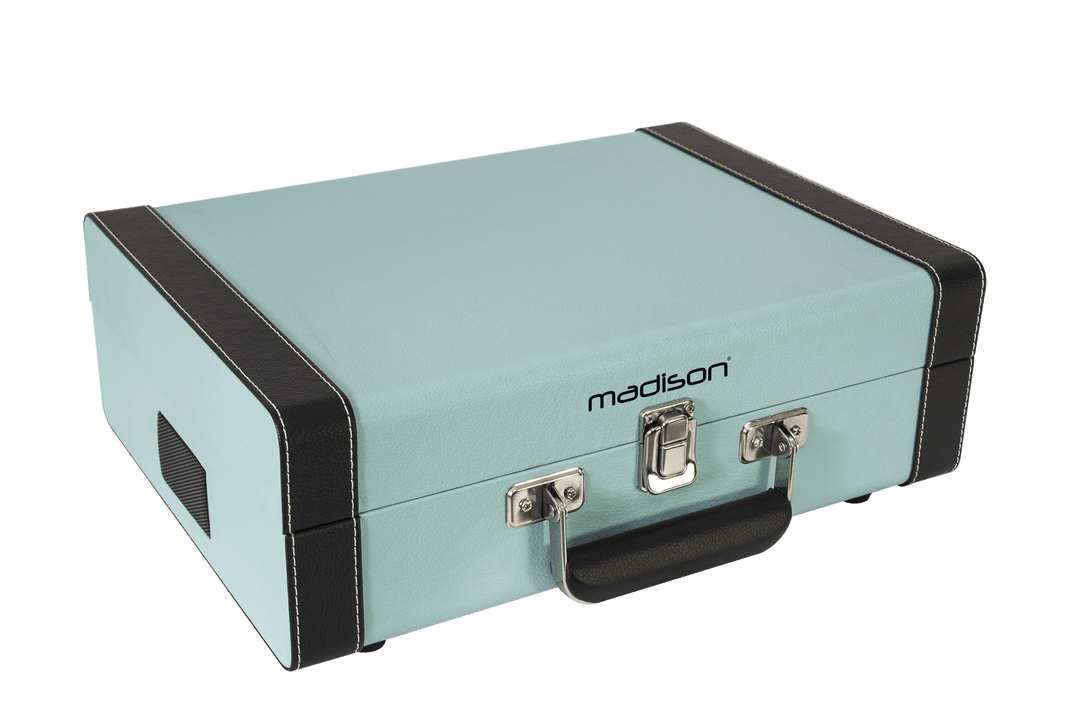 Madison Vintage Plattenspieler m. Bluetooth (Hellblau)