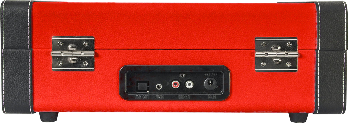 Madison Vintage Plattenspieler mit Bluetooth (Rot)