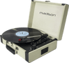 Madison Vintage Plattenspieler mit Bluetooth (Creme)