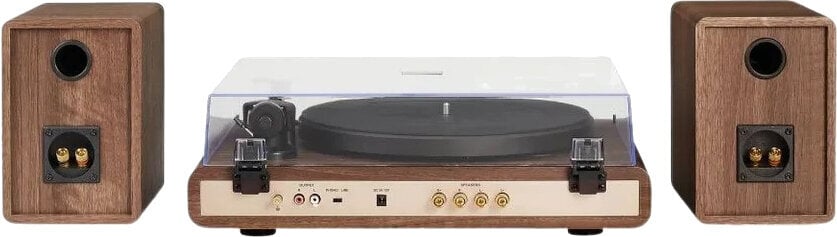 Crosley C65 Plattenspieler mit Lautsprechern, Walnuss