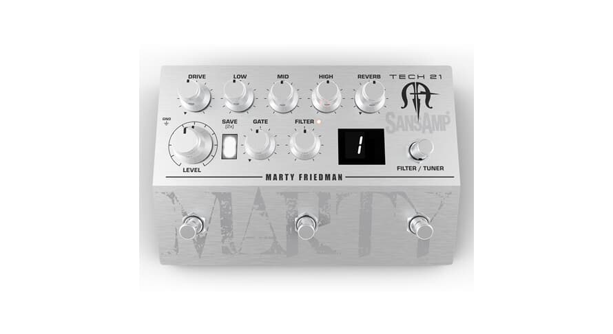 Tech 21 SansAmp MF1 Gitarren-Preamp, Marty Friedman