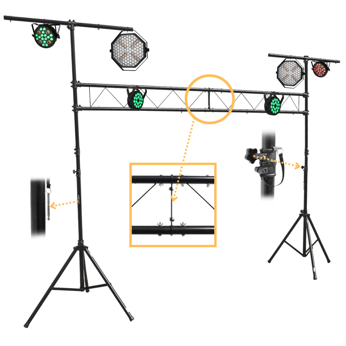 Lichtstativ System 240-400cm (120kg)