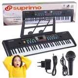 SUPRIMO 605 UFB klavierorgel med mikrofon til d