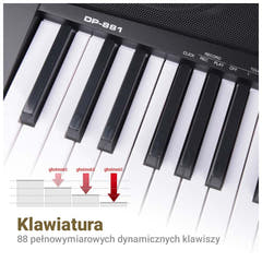 MK WP 881 Digitalpiano Lern-Tasten