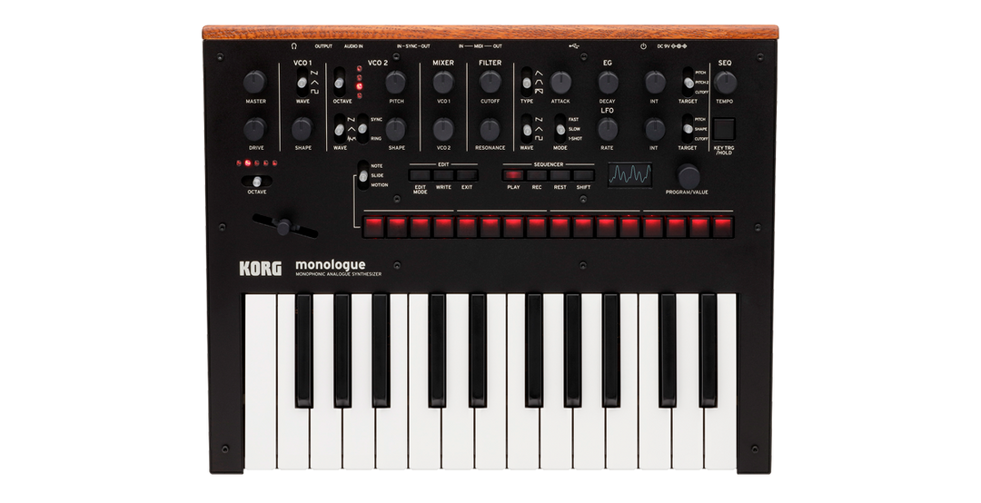 Korg Monologue Synthesizer (Schwarz)