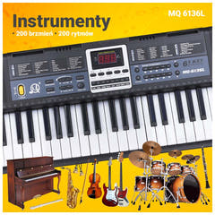 MQ 6136L Klavierorgel mit Mikrofon für Kinder