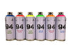 UV spraypaint 6 x 400 ml.