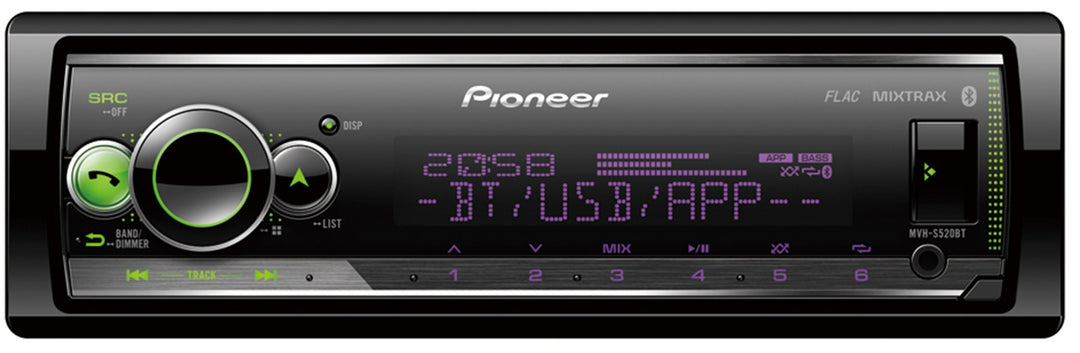 Pioneer MVH-S520BT Autoradio m. Bluetooth und USB
