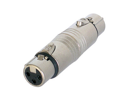 Neutrik Adapter Stecker XLR Buchse zu XLR Buchse