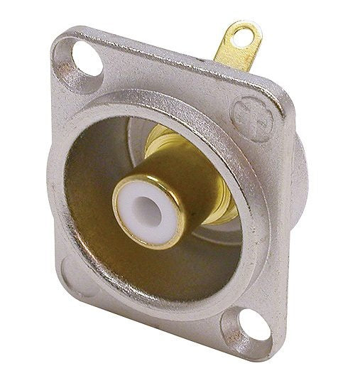 Neutrik Chassis Stecker Phono/RCA weiblich (Weiß)