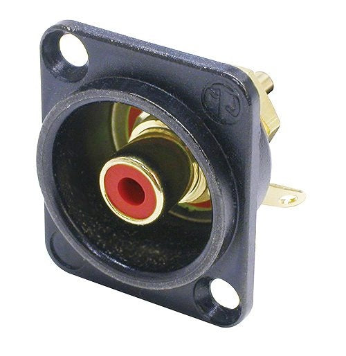 Neutrik Chassis Stecker RCA weiblich (Rot)