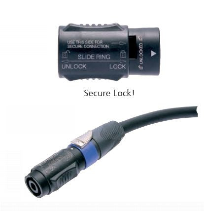 Neutrik NL4MMX Verriegelbarer 4-Pol speakON Adapter
