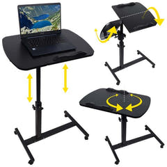 Verstellbarer Laptoptisch mit Rollen