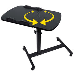 Verstellbarer Laptoptisch mit Rollen
