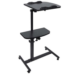 Verstellbarer Laptoptisch mit Rollen