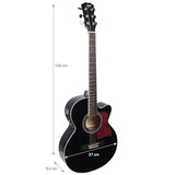 V-Tone EAG SET BK elektrisch-akustische Gitarre + Verstärker, Schwarz