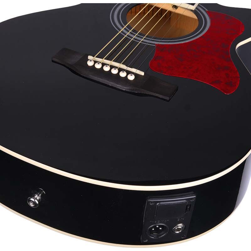 V-Tone EAG SET BK elektrisch-akustische Gitarre + Verstärker, Schwarz