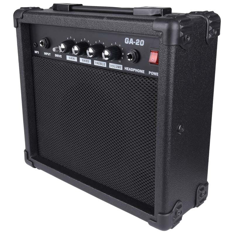 V-Tone EAG SET BK elektrisch-akustische Gitarre + Verstärker, Schwarz
