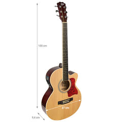 V-TONE EAG SET NT elektrische akustische Gitarren + Verstärker, Natur