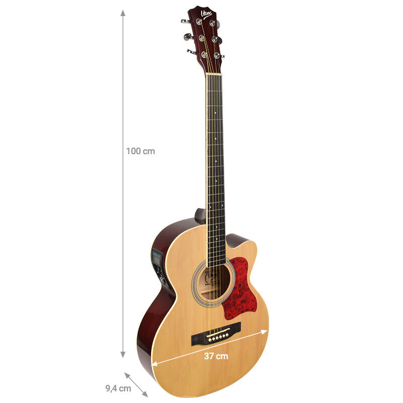 V-TONE EAG SET NT elektrische akustische Gitarren + Verstärker, Natur
