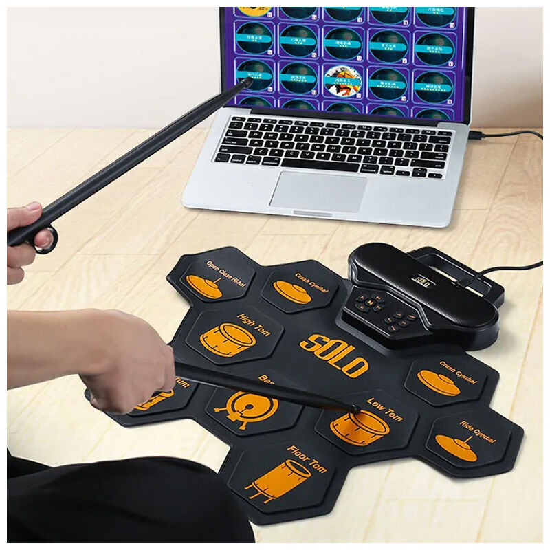 Roll-Up Elektronisches Schlagzeug USB-C MP3