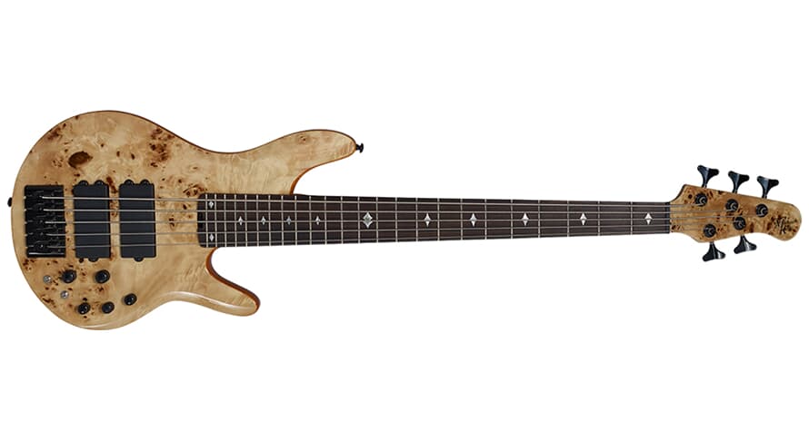 Michael Kelly Pinnacle 5 fünfsaitige e-bass, Natural Burl