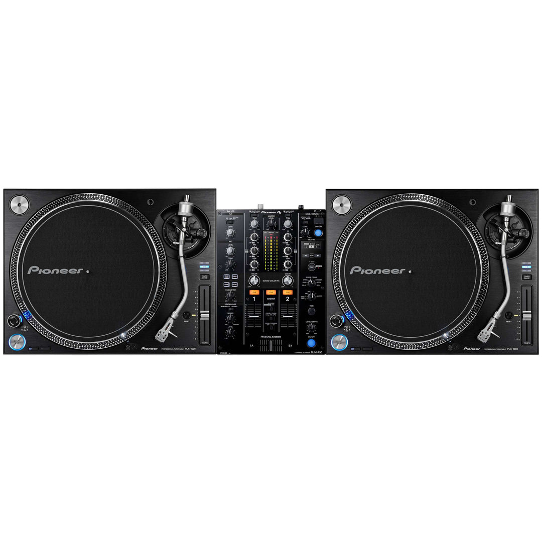 Pioneer DJ DJM-450 + PLX-1000 Paket