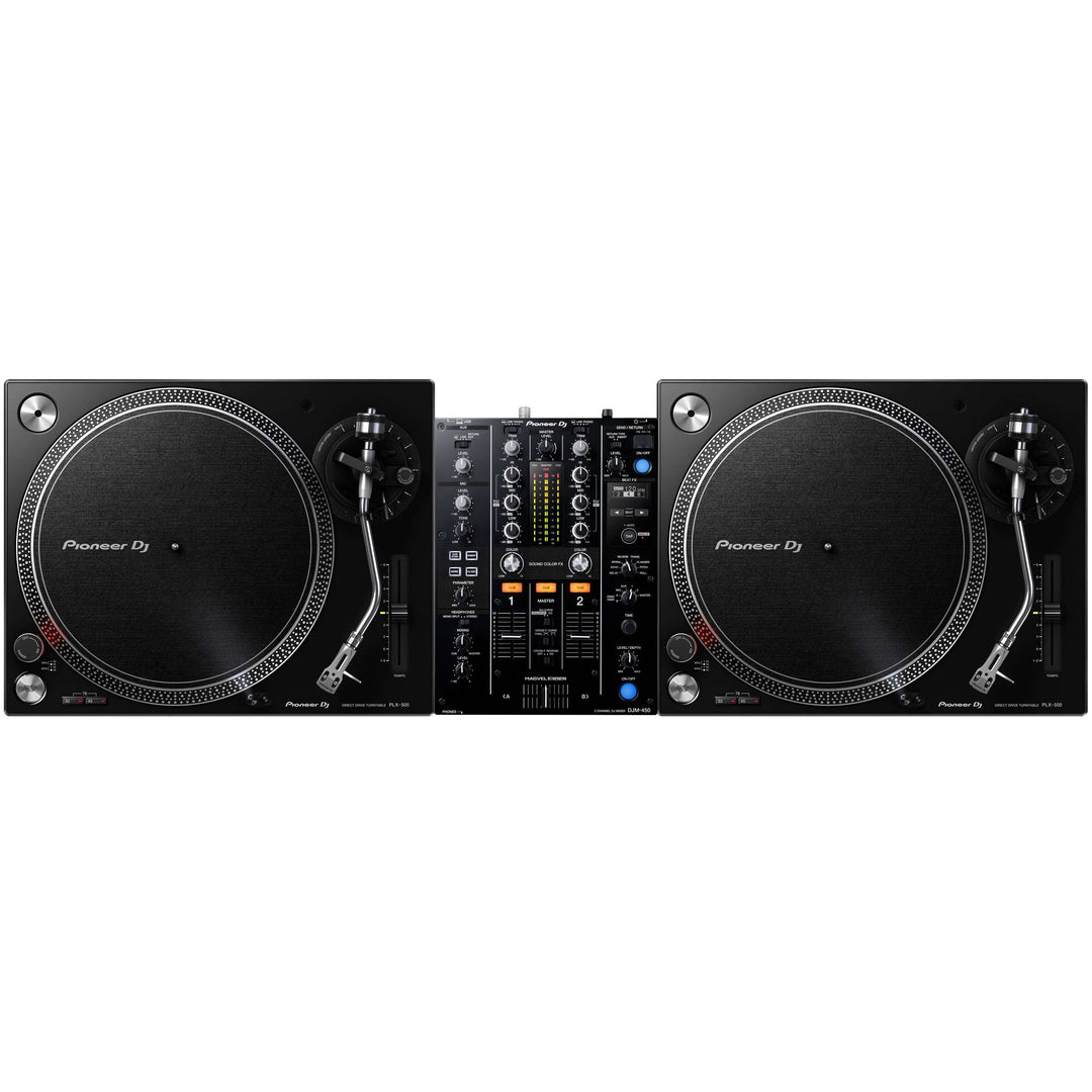 Pioneer DJ DJM-450 + PLX-500-K Paket