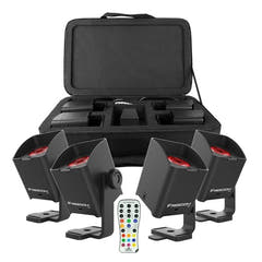 Chauvet FREEDOM H1 Batterielampe 4 Stk. m. Tasche (schwarz)