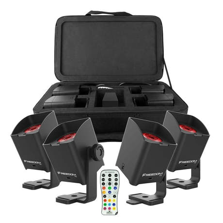 Chauvet FREEDOM H1 Batterielampe 4 Stk. m. Tasche (schwarz)