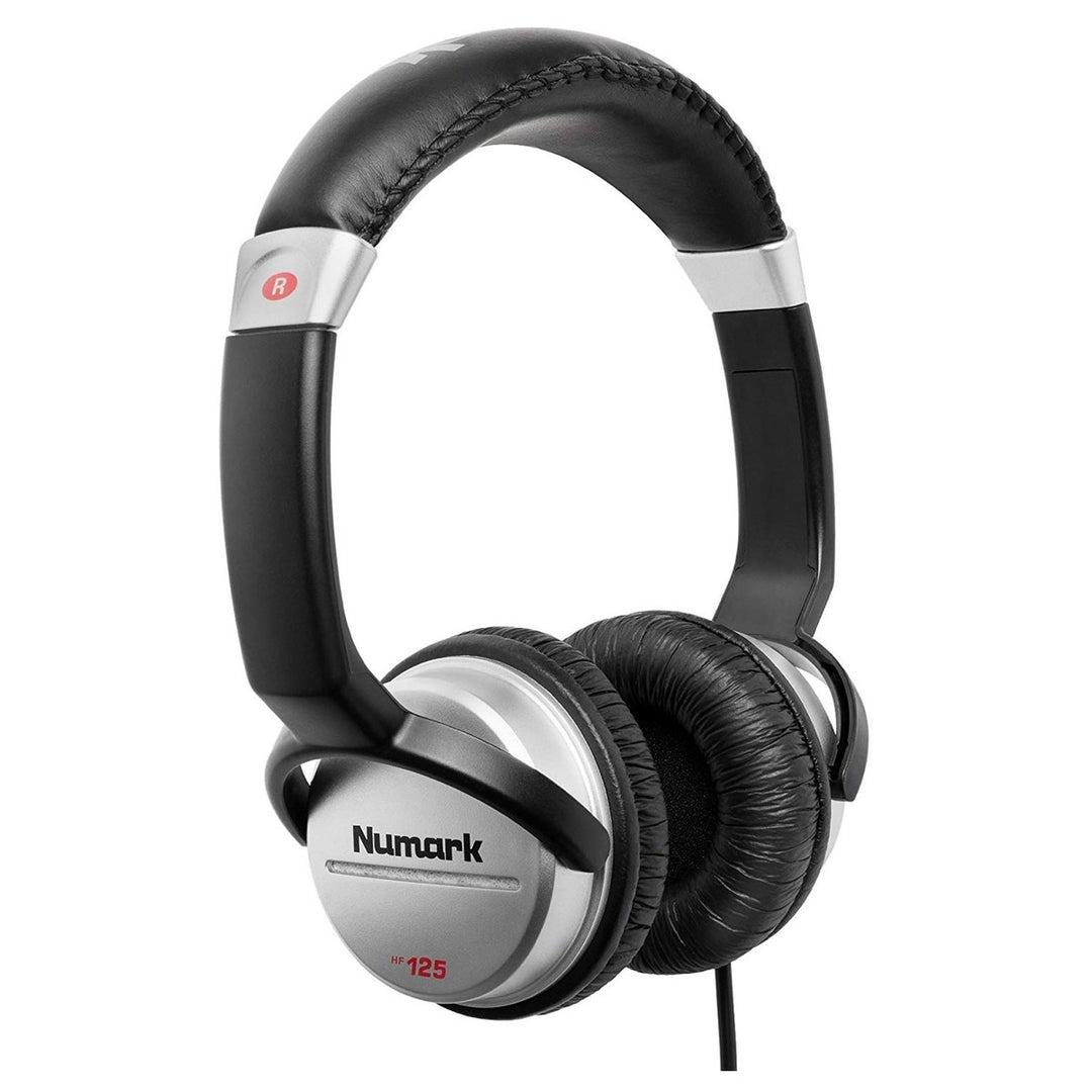Numark HF125 DJ-Kopfhörer (Schwarz/Silber)