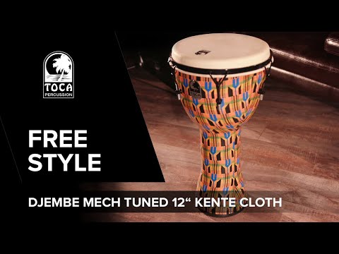 Toca Djembe Freestyle Mechanisch Gestimmt - Antik Silber (SFDMX-12AS)