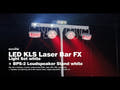 EUROLITE Set LED KLS Laser Bar FX Light Set weiß + BPS-2 Lautsprecherstativ weiß