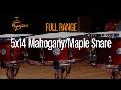 Gretsch Snare Drum Full Range Mahogany/Maple - 14x5" (S1-0514-MMG)