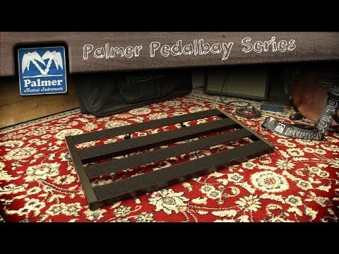Palmer PEDALBAY® 60 L - Leichtes, verstellbares Pedalboard mit schützendem Softcase, 60 cm
