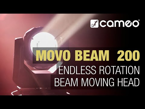 Cameo MOVO BEAM 200 - Beam moving head mit endloser Rotation und LED-Ring