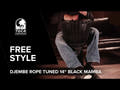 Toca Djembe Freestyle Rope Tuned - African Sunset (SFDJ-14AFSB)