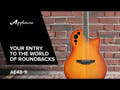 Applause E-Akustik Gitarren Super Shallow Cutaway - Honeyburst Satin (AE48-1I)