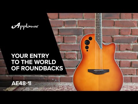 Applause E-Akustik Gitarren Super Shallow Cutaway - Honeyburst Satin (AE48-1I)